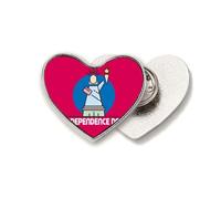 Independence Day Freedom Unity Heart Metal Pin Brooch Clip Love