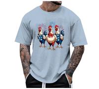 Independence Day Mens t-Shirts Mens t-Shirts Mens tee Shirts Sale Extra Large Cheap t Shirts for Men UK 5XL Mens t Shirt Summer Tops for Men Funny 60th Birthday Gifts for Men Mens