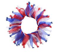Independence Day PET Collar for Cats and Dogs, Adjustable Polyester | Decorative Neckband for Festivals and Patriotic Events, Colorful Red Blue White Style, Easy Dress-up