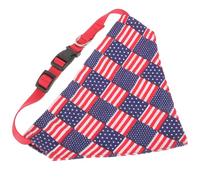 Independence Day PET Triangle Bandana with American Flag Pattern | Cotton, Machine Washable and Easy to Take, Sturdy Buckle, Smooth Stitching for Medium Dogs Outdoors