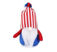 Independence Day Plush Doll with White Beard, Soft Plush Nose, Cute Hat, Ideal for Home Decoration, Wonderful Gift for Families and Friends, Adorable Look Loved by, Fabric Material, Do