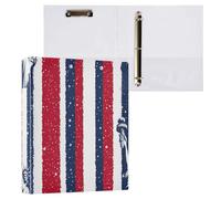 Independence Day Statue of Liberty 1 and a half inch notebook binders round rings with pockets 1/2 pack office supplies for binders 200 sheets