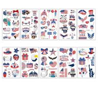 Independence Day Tattoo Sticker Flag Celebration Party Face Makeup Decoration Disposable Temporary Sticker69*120mm