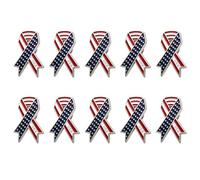 Independence Day Themed Brooch Pair Crafted with Enameled Finish for Long Time Color Retention Alloy Lapel Pin