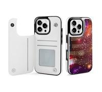 Independence Day U.S. Flag Firework Cell Phone Flip Case Compatible with iPhone 16/16 Plus/16 Pro/16 Pro Max/16 E/SE4 Soft Protective Shell