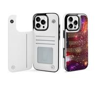 Independence Day U.S. Flag Firework Cell Phone Flip Case Compatible with iPhone 16/16 Plus/16 Pro/16 Pro Max/16 E/SE4 Soft Protective Shell