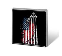 Independence Day U.S. Flag Jet Planes Custom Brooch Pin Lapel Pins Tie Suit Dress Accessories Wedding Birthday for Men Women