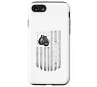 Independence Day USA Flag Boxing Patriotic Boxer Case for iPhone SE (2020) / 7/8
