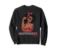 Independent AF Black Pin Up Girl Afrocentric Melanin Sweatshirt