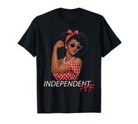 Independent AF Black Pin Up Girl Afrocentric Melanin T-Shirt