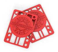 Independent Red Skateboard Riser Pads | 1/8"