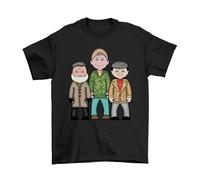 Independent Traders, TV Show Caricature T-Shirt, Made from, Unisex Style, Regular Fitted Black
