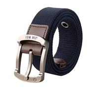 Independent Trucks Belt Mens Adult Unisex Canvas Quick Release Buckle Outer Belt Men's Outdoor Training Belt 1 Pant (Dark Blue, S)