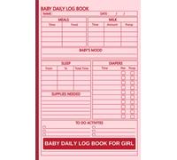 Independently Published Baby Daily Log Book: 2023 Baby Care Journal for Toddlers, 6x9 inches, Pink, Paperback, Matte Cover, 120 Pages, Daily Calendar, Perfect for New Parents, Nannies and Babysitters
