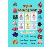 Independently Published Crystal Meaning Cards Deck: 100 Cuttable Cards, Stone Name, Meaning, Properties, Affirmation Quote