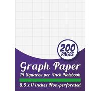 Independently Published Graph Paper Notebook: 14 Squares Per Inch, White, Classic Style