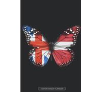 Independently Published Planner: Great Britain Latvia Butterfly Combined Flag For British Latvian 2020 6x9 inches Paperback Daily Planning Goal Setting Event Planning