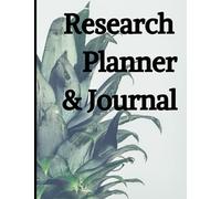 Independently Published Research Notebook: Productivity Template for Research, Dissertation, and Thesis Planning. College Ruled, 100 Pages, 8.5" x 8.5" Notebook
