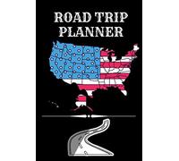 Independently Published ROAD TRIP PLANNER USA: Travel Planner & Travel Logbook, 2021, A5, Black Faux Leather, 128 Pages, Adult