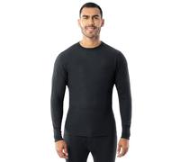 INDERA Heavyweight Cotton Waffle Long Johns Thermal Undershirt for Men Black