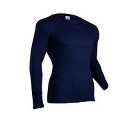 INDERA Men's Performance Rib Knit Thermal Underwear Crew Top, Vintage Navy, Large Tall