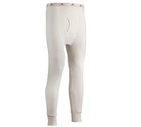 INDERA Men's Raschel Knit Heavyweight Thermals Long Johns Underwear Pant, Natural, Large