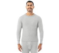 INDERA Men's Traditional Waffle Thermal Underwear Long Sleeve Shirt, Heather Grey, 2X