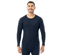 INDERA Men's Traditional Waffle Thermal Underwear Long Sleeve Shirt, Vintage Navy, Medium