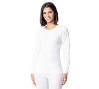 INDERA Traditional Long Johns Thermal Long-Sleeve, Women White