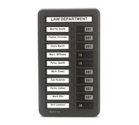 INDESIGN 10 NAME IN OUT BOARD GREY