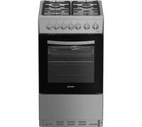 Indesit I5G3PMX 500mm Freestanding Gas Cooker 4-Burner Hob S/Steel