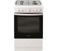 Indesit IS5G1KMW/U cooker Freestanding cooker Gas Black, White
