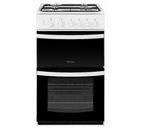 Indesit 50cm Twin Cavity Gas Cooker - ID5G00KMW/UK White