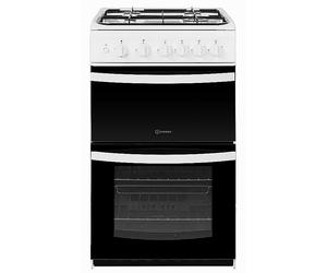 Indesit 50cm Twin Cavity Gas Cooker - ID5G00KMW/UK White