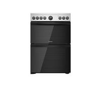 Indesit ID67V9HCX/UK cooker Freestanding cooker Electric Ceramic Silver