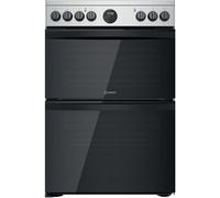 Indesit ID67V9HCX/UK cooker Freestanding cooker Electric Ceramic Silver