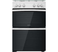 Indesit 60cm Gas Cooker - Double Oven