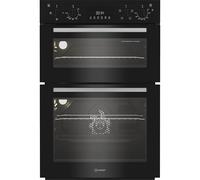 Indesit Electric Built In Double Oven - Black