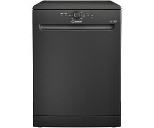 Indesit D2FHK26BUK Freestanding Dishwasher 14-Place Push & Go Fast & Clean Black