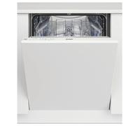 Indesit D2IHL326UK Fully Integrated Full Size Dishwasher - White Control Panel with Fixed Door Hinge Kit - E Rated, White