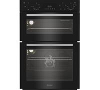 Indesit Electric Built In Double Oven - Black