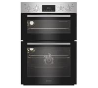 Indesit Electric Built In Double Oven - Stainless Steel