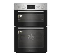 Indesit Electric Built In Double Oven - Stainless Steel