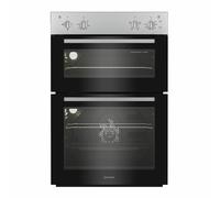 Indesit Electric Built In Double Oven - Silver