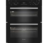 Indesit Electric Built In Double Oven - Black