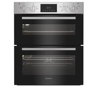 Indesit DUI10DIX Built Under Electric Fan Double Oven - Stainless Steel