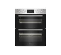 Indesit Electric Built In Double Oven - Stainless Steel