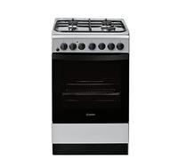 Indesit Freestanding IS5G4PHSS 50cm Duel Fuel Cooker A Rated - Silver