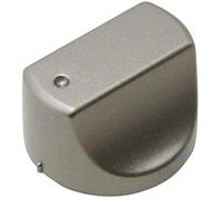 INDESIT Hardware Handle, Plastic, Stainless Steel, White, Round, Rectangular, No Lock, Knob