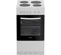 Indesit I5E3KMW Electric Single Cooker 50CM - 60L with Solid Plate Hob